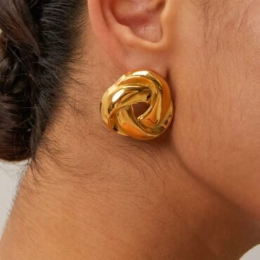 18k Gold Plated Stainless Steel Earring